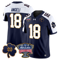 Steve Angeli Jersey #18 Notre Dame 2024 Sugar Bowl Patch Football