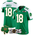 Steve Angeli Jersey #18 Notre Dame 2025 CFP Final Patch