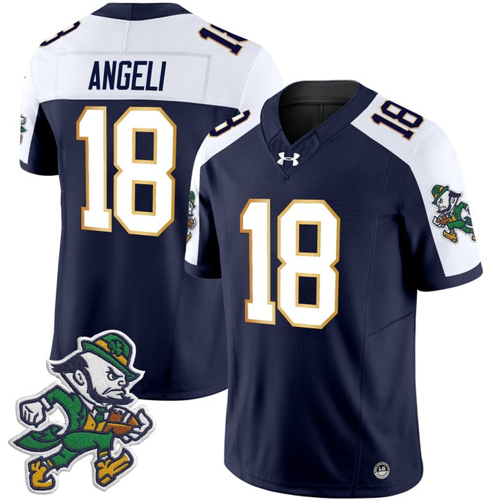 Steve Angeli Jersey #18 Notre Dame 2025 Gridiron Leprechaun Edition