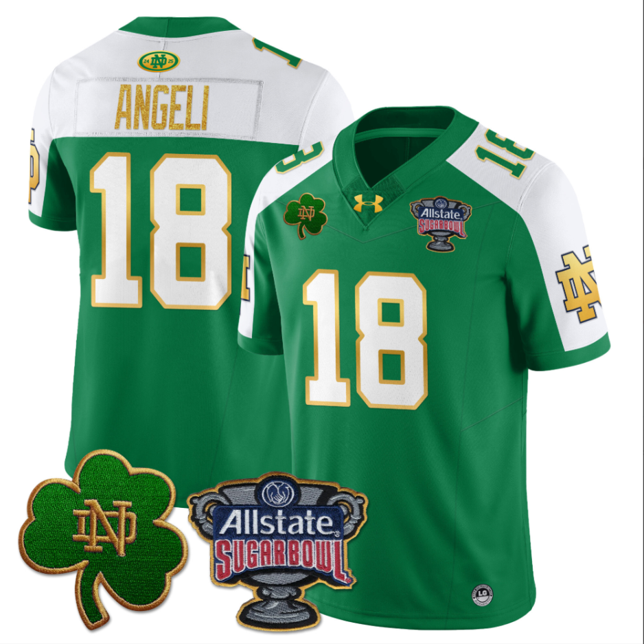 Steve Angeli Jersey #18 Notre Dame Fighting Irish Allstate Sugar Bowl