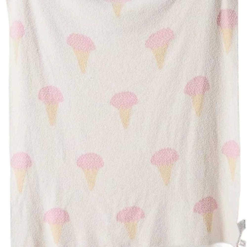 Sucrée Icecream Soft Knit Throw Blanket