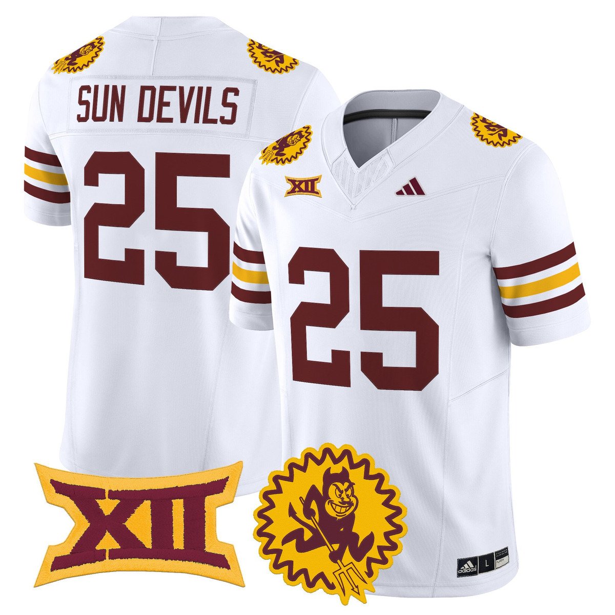 Sun Devils Jersey #25 Arizona State 1975 Throwback Limited Stitched
