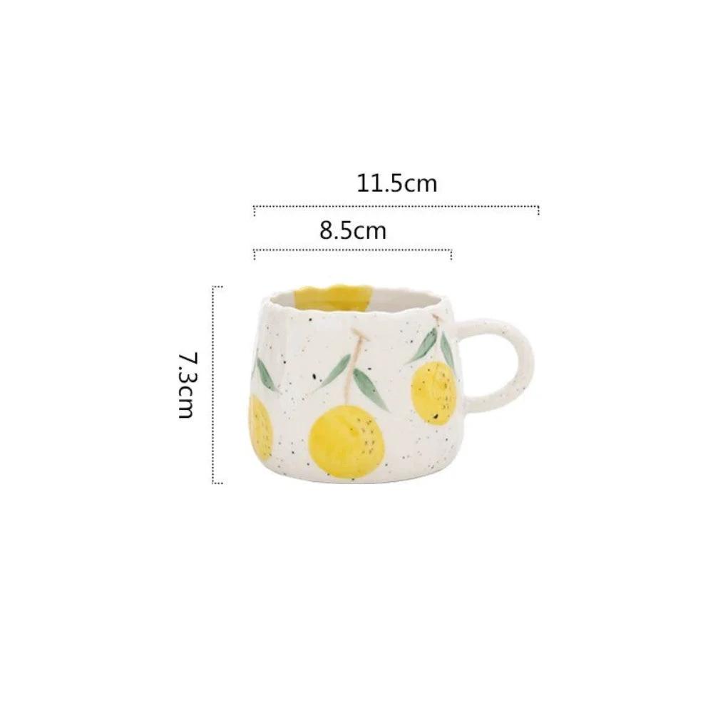 Sunny Fruit Ceramic Coffee Mug Collection
