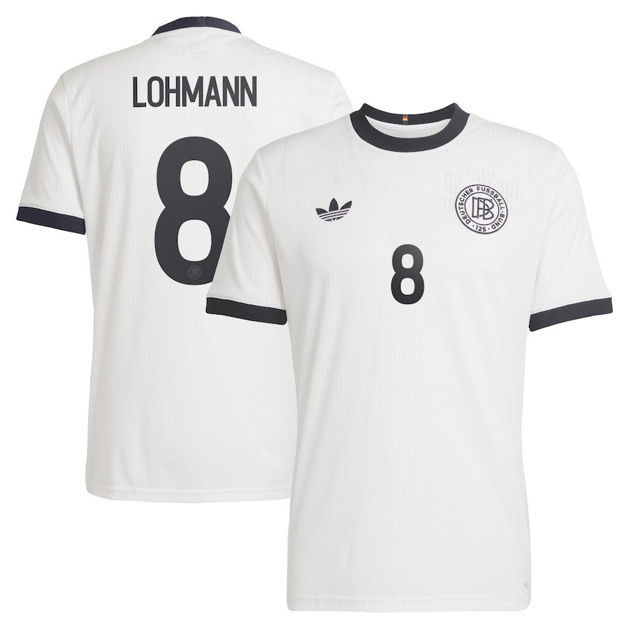 Sydney Lohmann 8 Germany National Team 125th Anniversary Men Jersey – White