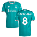 Szoboszlai 8 Liverpool 2025-26 Third Match Jersey – Aqua