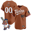 T.C. Bear Jersey #00 Minnesota Twins T.C. Bear Patch Vapor Premier Limited Stitched