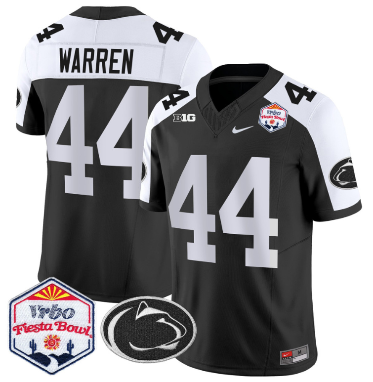 Tyler Warren Jersey #44 Penn State 2024 Fiesta Bowl Patch
