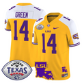 Trey'Dez Green Jersey #14 LSU Tigers 2024 Texas Bowl Football