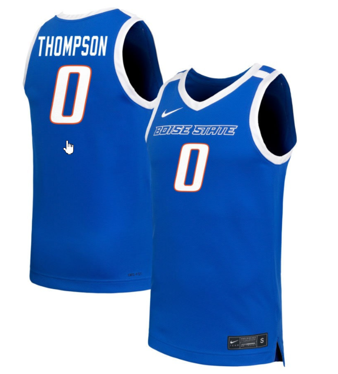 Tatum Thompson Jersey #0 Boise State Broncos NIL Basketball Royal