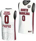 Te-Hina Paopao Jersey #0 South Carolina Gamecocks 2024 NCAA Basketball National Champions White