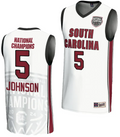 Tessa Johnson Jersey #5 South Carolina Gamecocks 2024 NCAA Basketball National Champions White