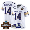 Taco Dowler Jersey #14 Montana State Bobcats 2026 Football Championship White