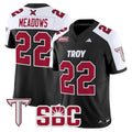 Tae Meadows Jersey #22 Troy Trojans 2025 Vapor Limited Stitched