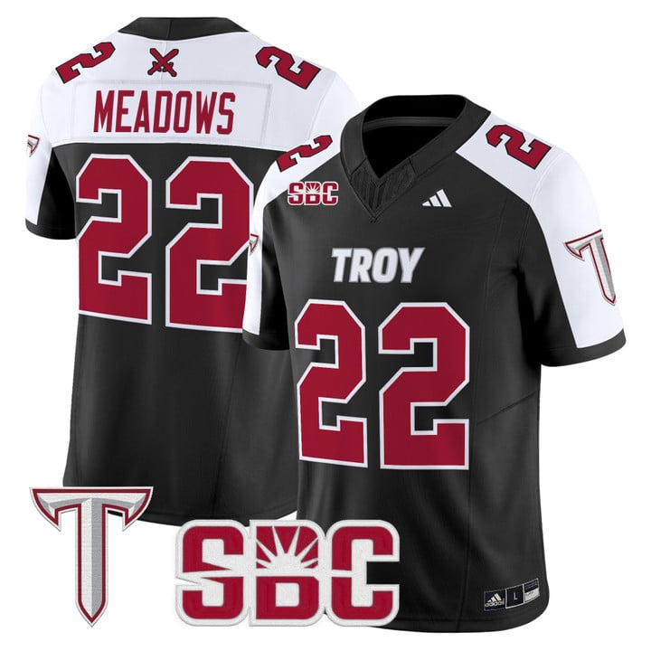 Tae Meadows Jersey #22 Troy Trojans 2025 Vapor Limited Stitched