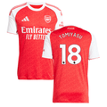 Takehiro Tomiyasu #18 Arsenal 2025-26 Home Jersey – Red