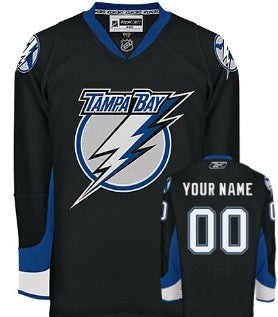 Tampa Bay Lightning  Customized Black Jersey Stitched