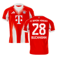 Tarek Buchmann 28 Bayern Munich 2025-26 Home Jersey – Red