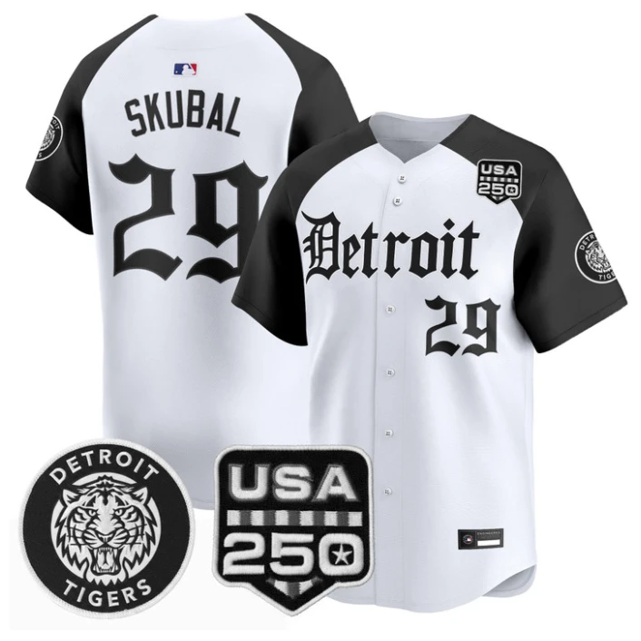 Tarik Skubal Jersey #29 Detroit Tigers Gothic Edition Vapor Stitched