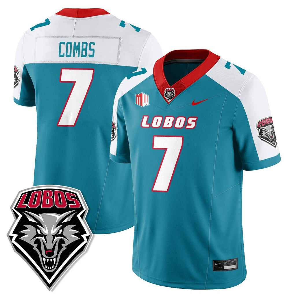 Tavian Combs Jersey #7 UNM Lobo Football 2025 All Stitched