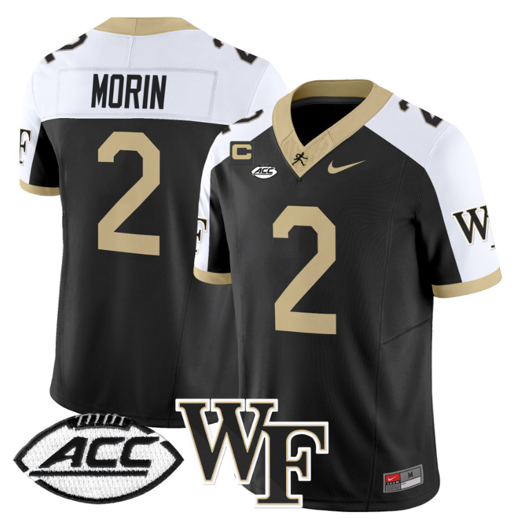 Taylor Morin Jersey #2 Wake Forest Demon Deacons 2024 Stitched