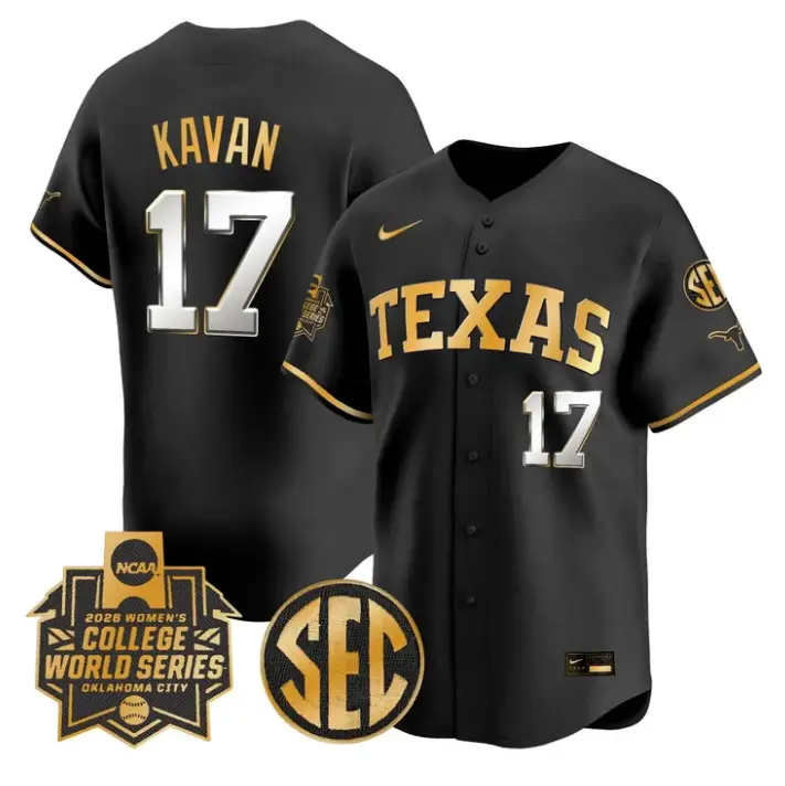 Teagan Kavan Jersey #17 Texas Softball 2026 World Series Stitched