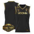 Team Jersey #1 UConn Huskies 2026 Final Four Basketball Stitched Black Gold