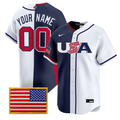 Team USA Baseball Split Custom Jersey - All Stitched