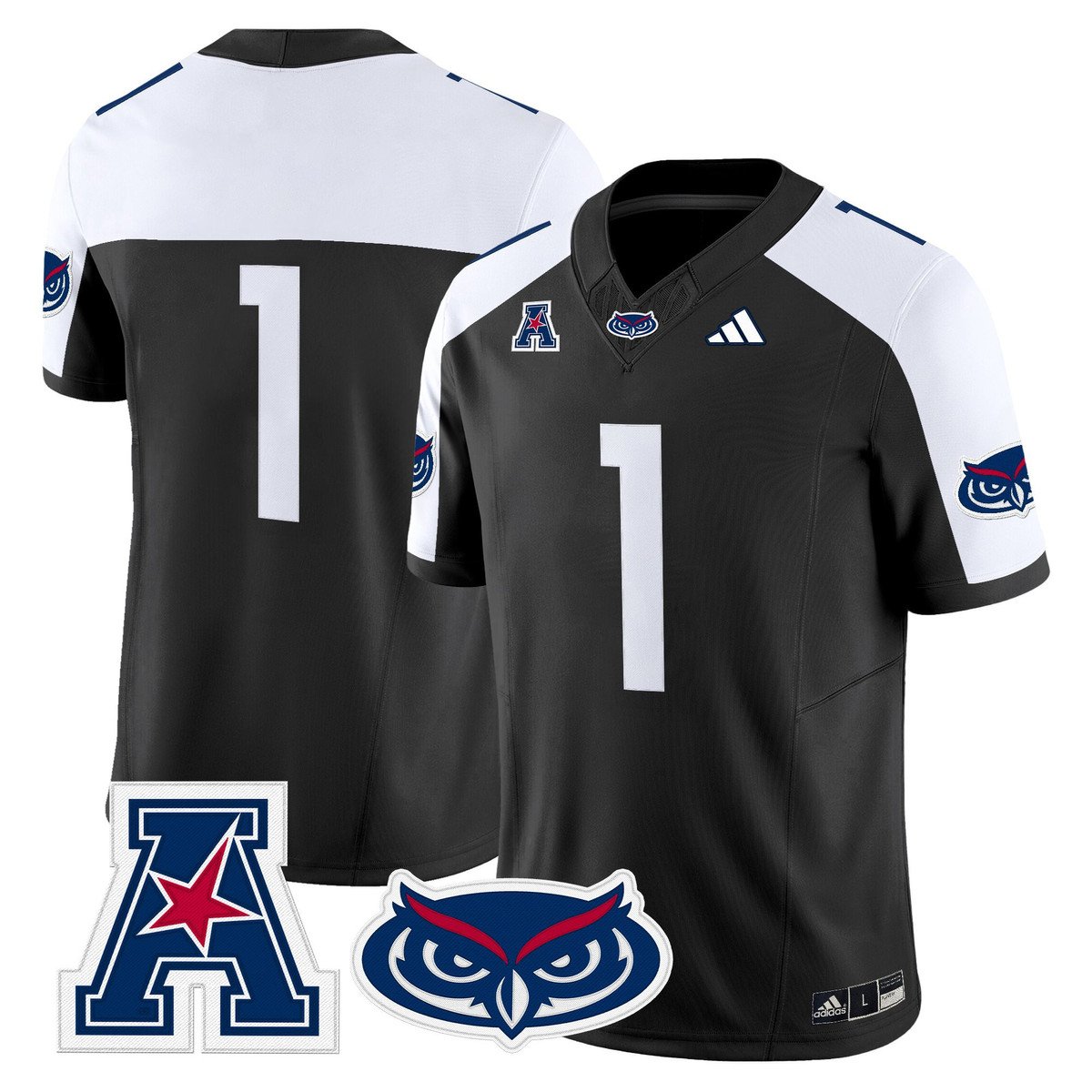 Team Jersey #1 Florida Atlantic Owls 2025 All Stitched