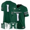 Team Jersey #1 Hawai'i Rainbow Warriors 2025 Vapor Stitched
