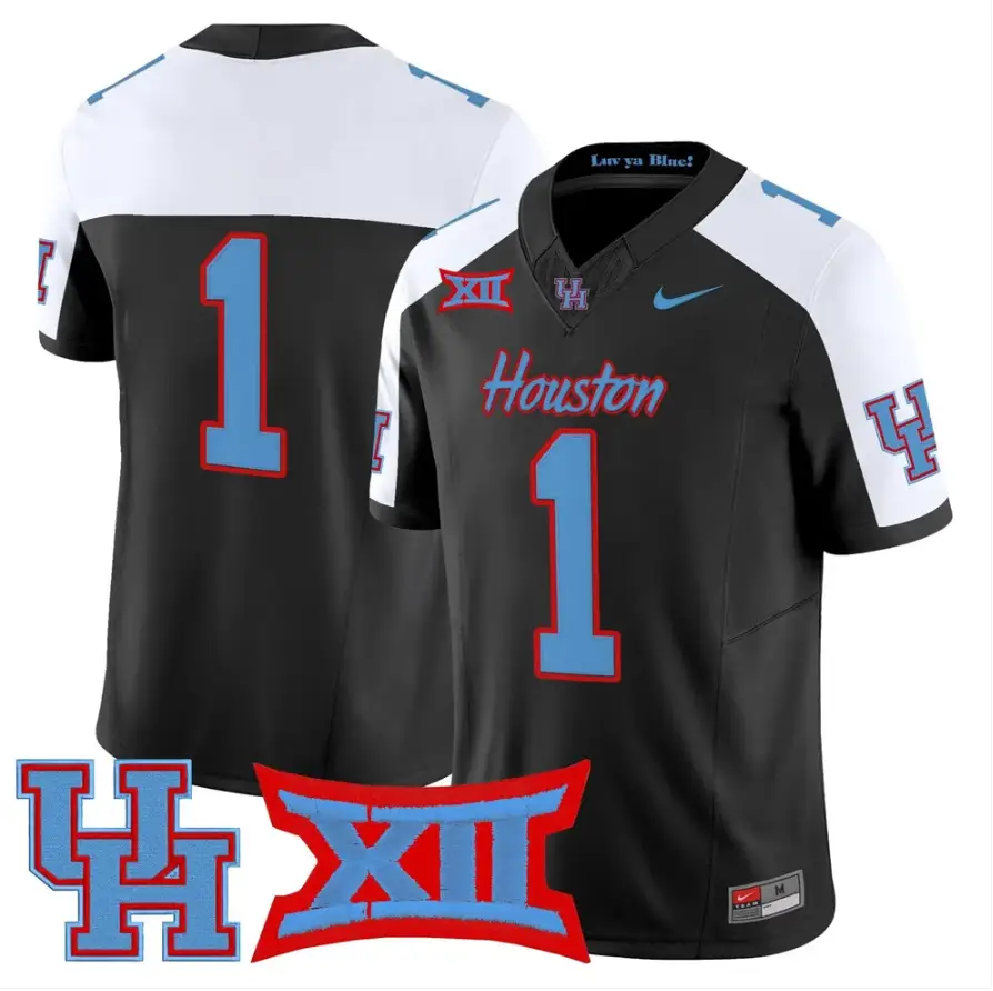 Team Jersey #1 Houston Cougars 2026 Vapor Limited Stitched