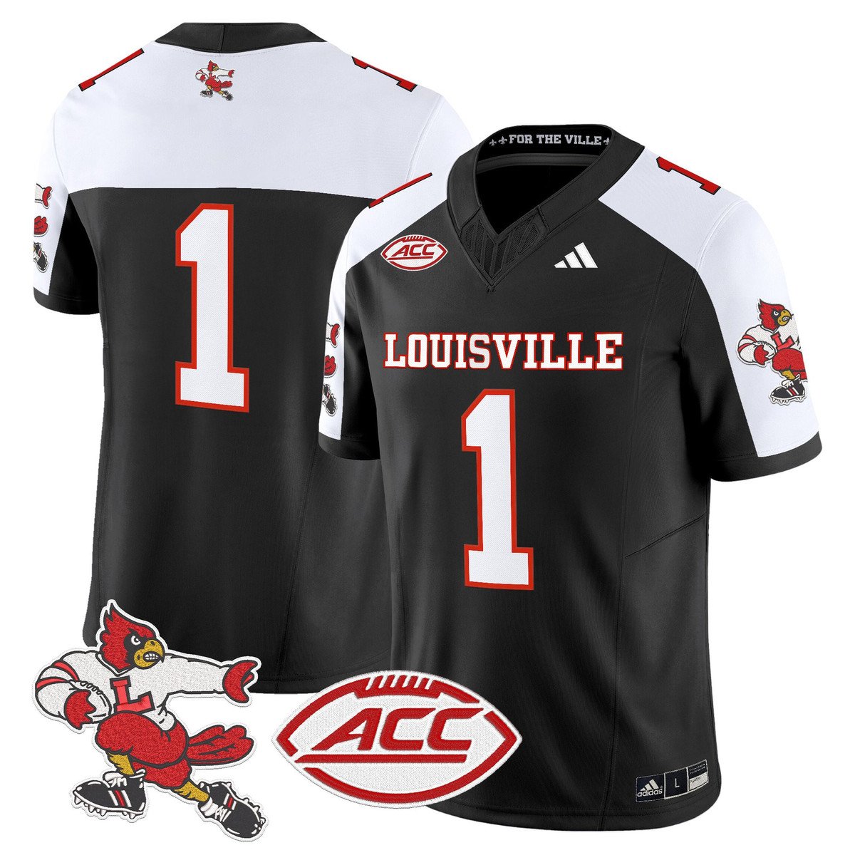 Team Jersey #1 Louisville Cardinals 1980s Throwback Limited Stitched