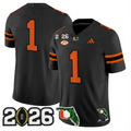 Team Jersey #1 Miami Hurricanes 2026 CFP Final Patch Stitched
