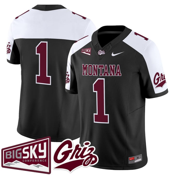 Team Jersey #1 Montana Grizzlies 2025 Vapor Limited Stitched