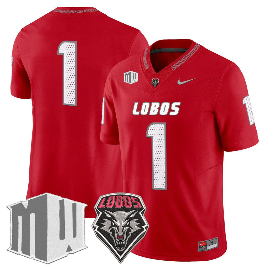 Team Jersey #1 New Mexico Lobos 2025 Vapor Limited Stitched