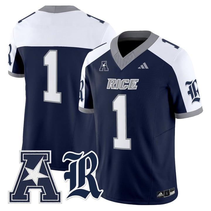 Team Jersey #1 Rice Owls 2025 Vapor Limited Stitched