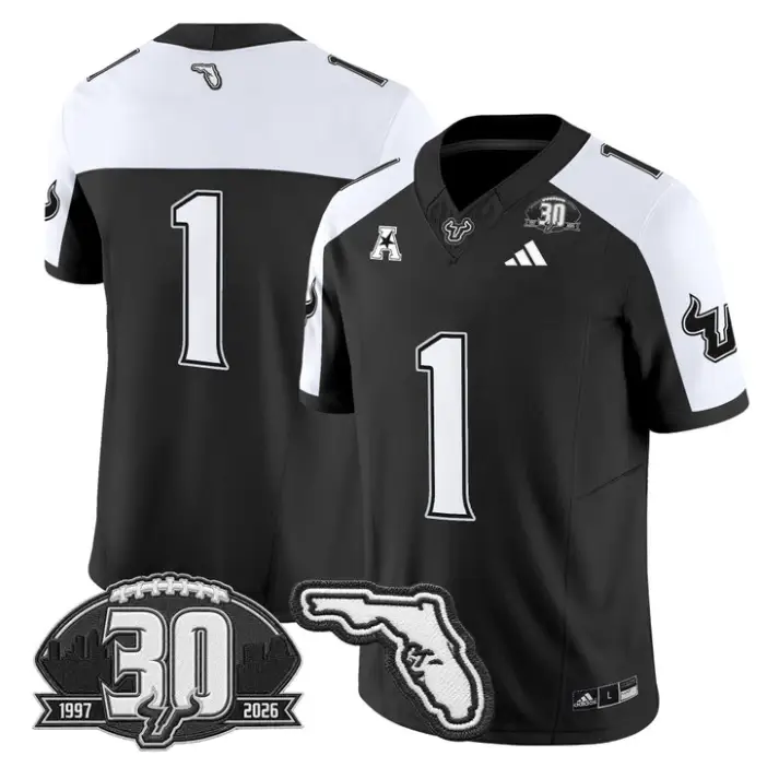 Team Jersey #1 South Florida Bulls 30th Patch Limited Stitched