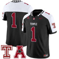 Team Jersey #1 Temple Owls 2025 Vapor Limited Stitched
