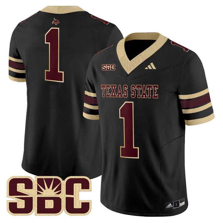 Team Jersey #1 Texas State Bobcats 2025 Vapor Limited Stitched