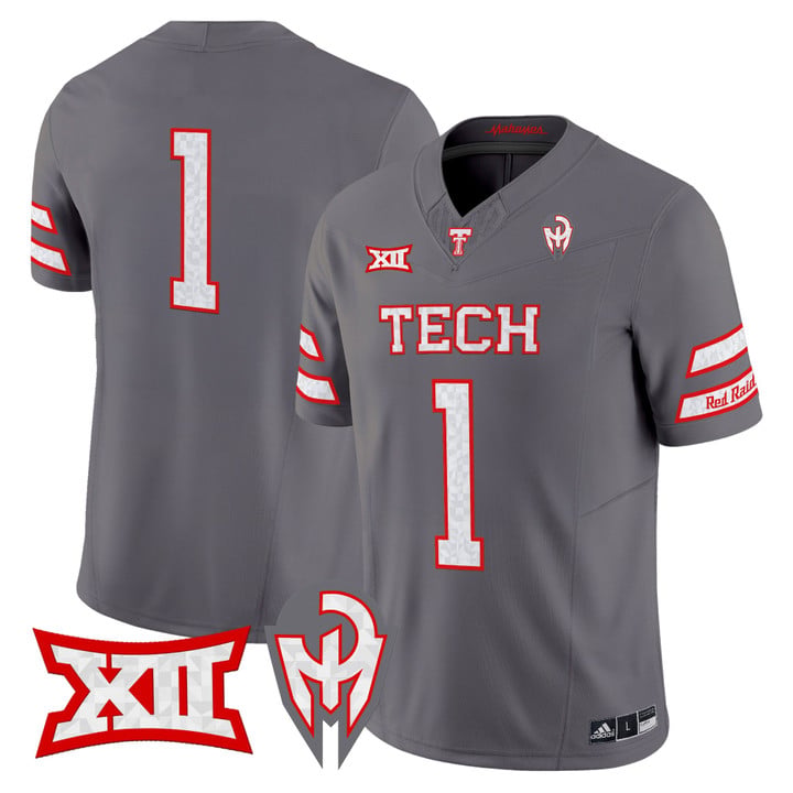 Team Jersey #1 Texas Tech Red Raiders Too Cold Vapor Limited Stitched