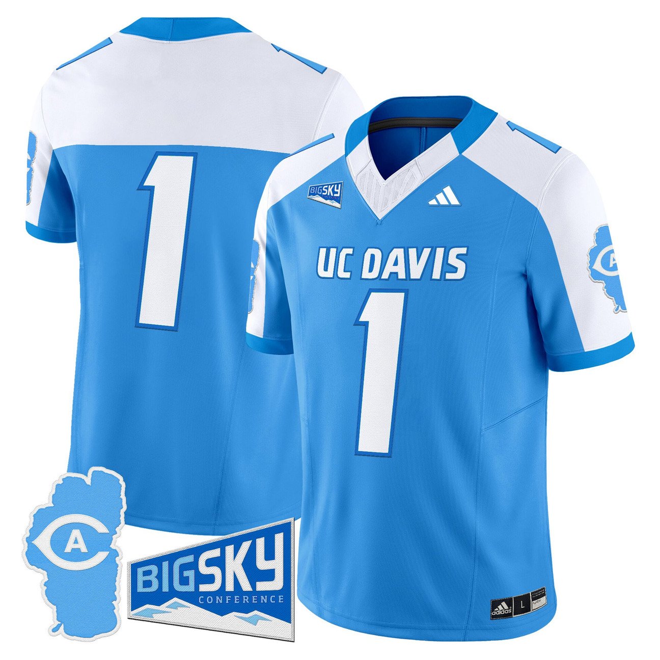 Team Jersey #1 UC Davis Aggies 2025 Lake Tahoe Patch Stitched
