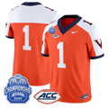Team Jersey #1 Virginia 1995 Throwbacks 2025 ACC Championship Patch Stitched