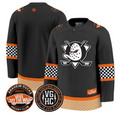 Team Jersey Anaheim Ducks Checkerboard 2025 Premium Stitched