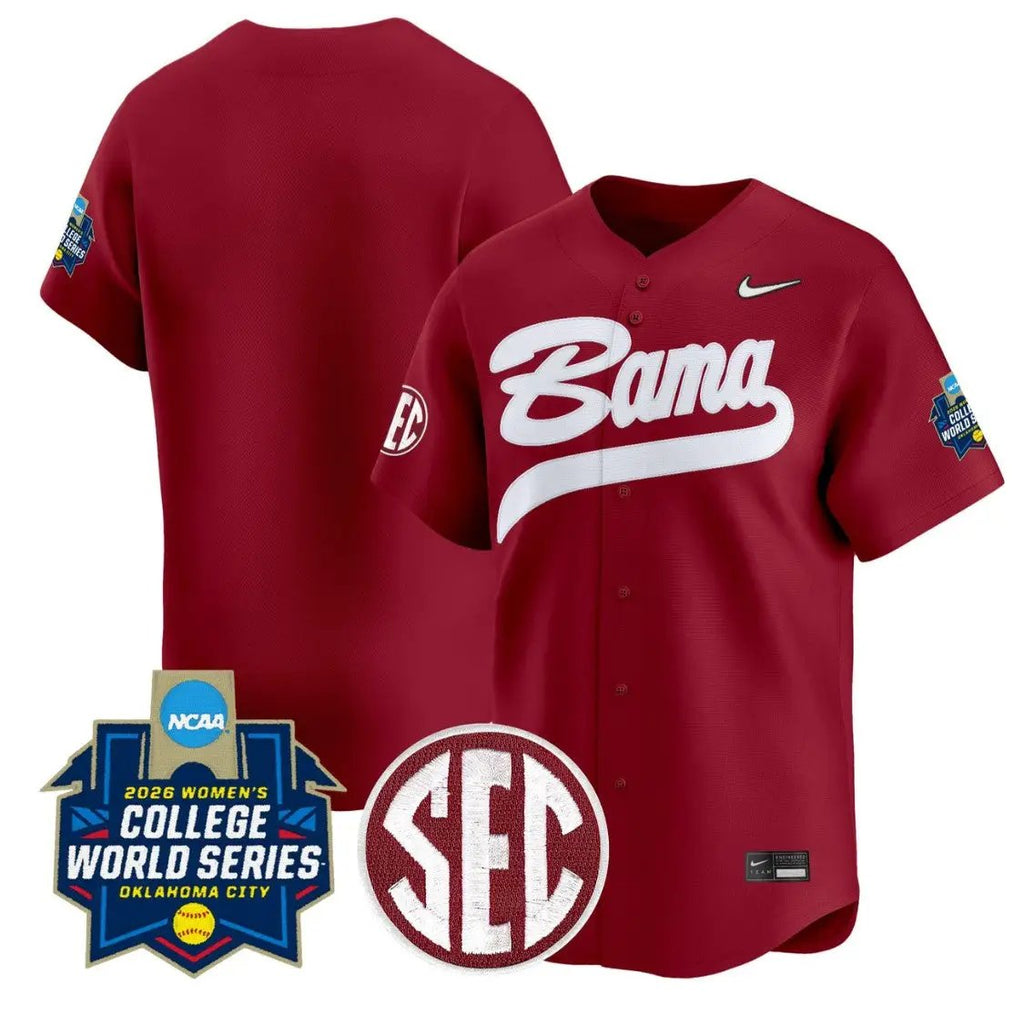 Team Jersey Blank  Alabama Softball 2026 World Series Stitched