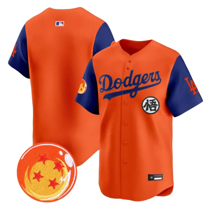 Team Jersey Blank Dodgers Dragon Ball Vapor Premier Stitched