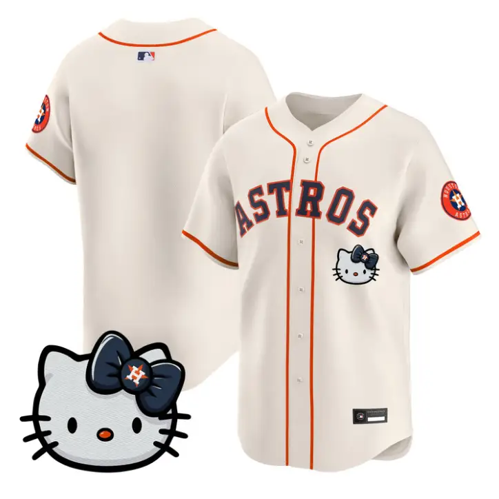 Team Jersey Blank Houston Astros Hello Kitty Premier Stitched