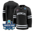 Team Jersey Blank Western Michigan Broncos 2025 Frozen Four Patch Premium Stitched