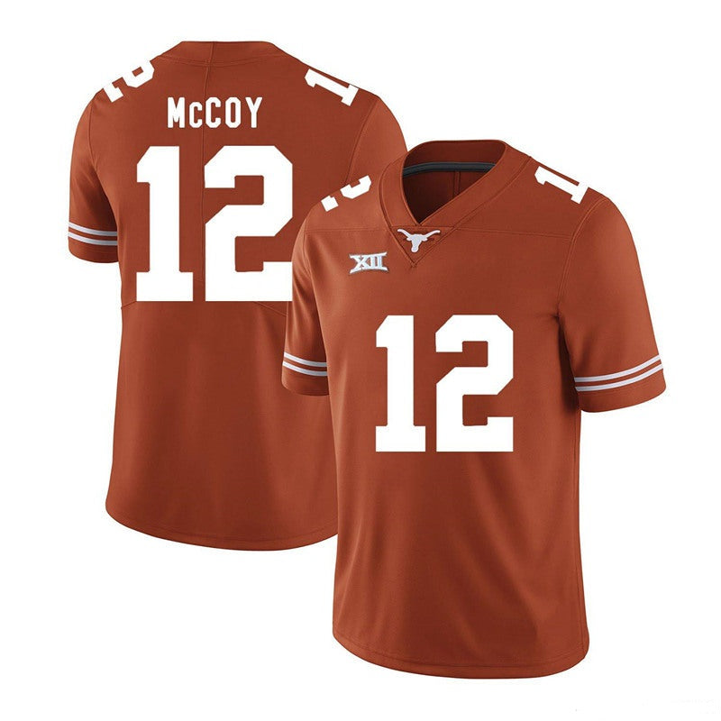 Texas Longhorn #12 Colt McCoy College Football Jersey Stitched Orange