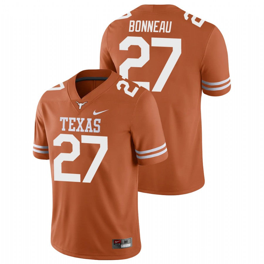 Texas Longhorn #27 Skyler Bonneau College Football Jersey Stitched Orange