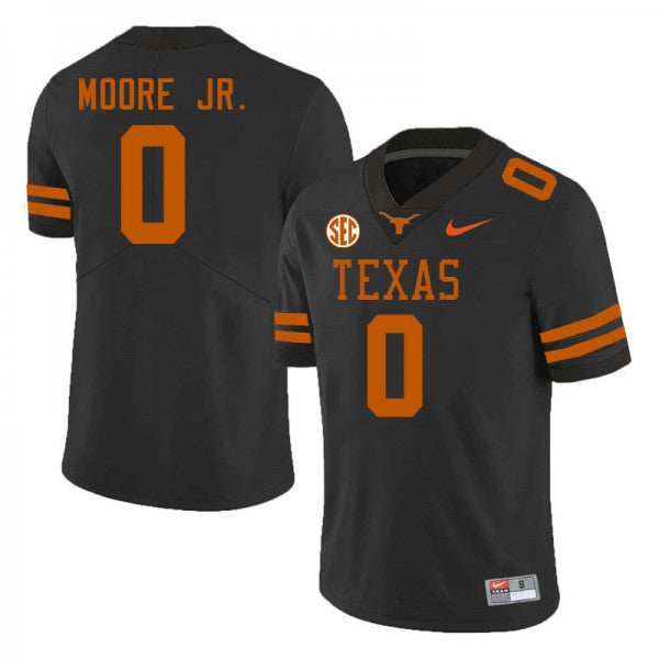 Texas Longhorns #0 DeAndre Moore Jr. College Football Jersey Stitched