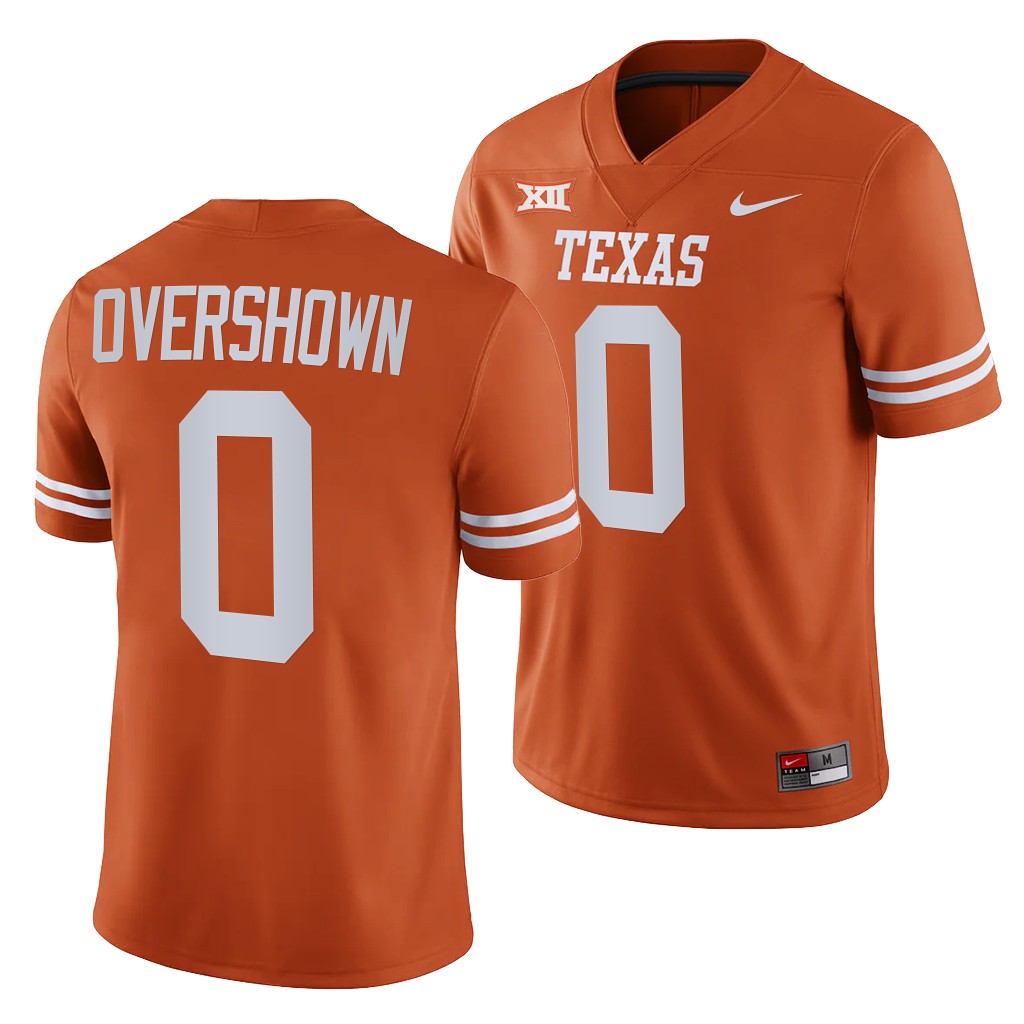 Texas Longhorns #0 DeMarvion Overshown College Football Jersey Stitched